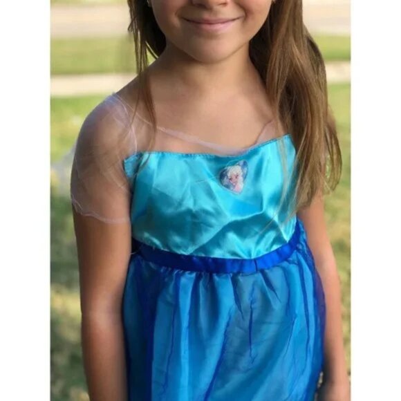 Disney | Girls Elsa Dress Costume | Size Small (4/6x) - Picture 3 of 7